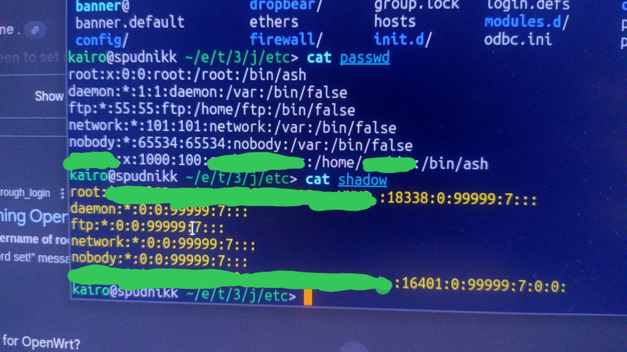 Reading the password hash